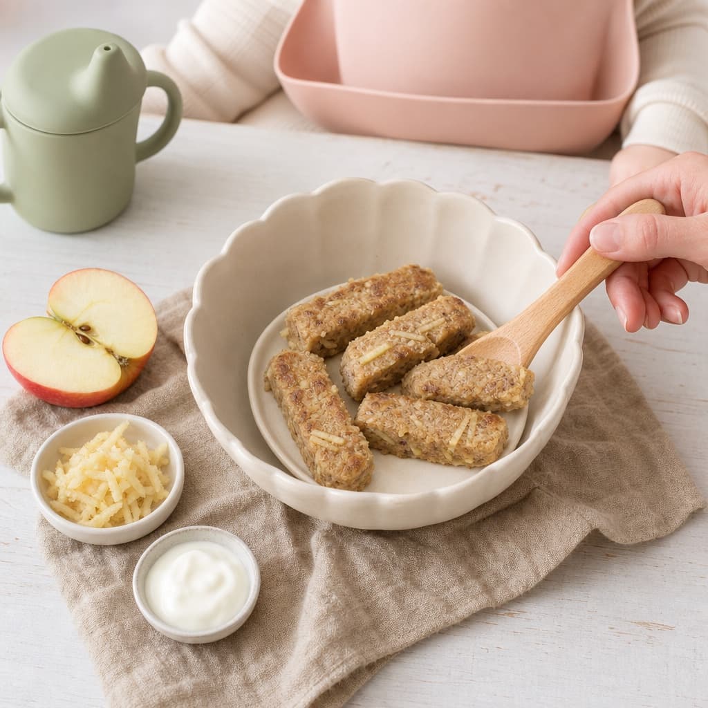 Мягкие ржаные яблочные палочки