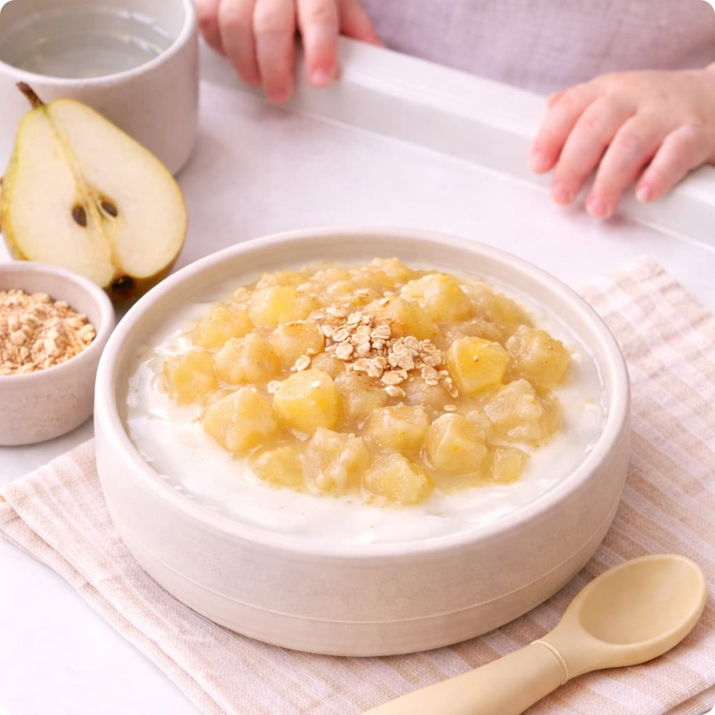 Yaourt et Poire Compote Breakfast Bowl